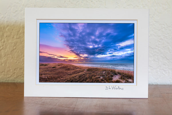 Looking out over the great expanse of dunes in the Cape Hatteras National Seashore. Photographed from the top of a dune in Frisco on the Outer Banks of NC.