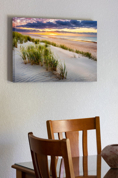 A early summer morning on the dunes in Frisco at Cape Hatteras National Seashore on the Outer Banks of North Carolina.