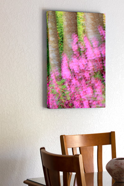 20"x30" x1.5" stretched canvas print hanging in the dining room of