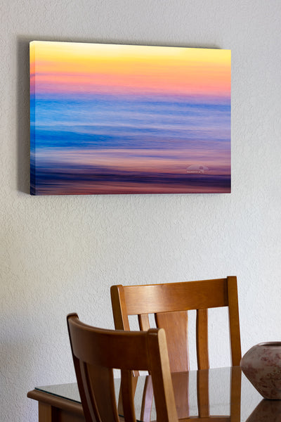 20"x30" x1.5" stretched canvas print hanging in the dining room of