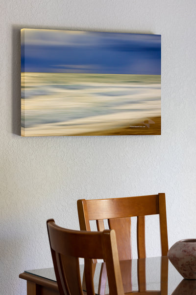 20x30 Canvas wrap of Long sunrise exposure while moving the camera of a Outer Banks beach.