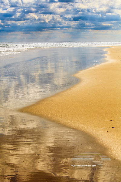 Cloudy beach day at Oregon inlet on the Outer Banks.