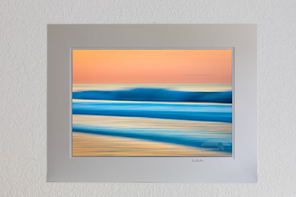 This is an impressionistic long exposure while moving the camera on a beautiful morning sunrise at Cape Hatteras National Seashore in Frisco on the Outer Banks of North Carolina.