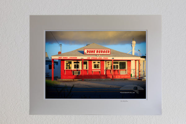 Nags Head morning at Dune Burger restrant on the Outer Banks, NC.