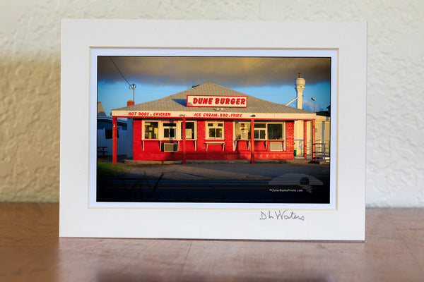 Nags Head morning at Dune Burger restrant on the Outer Banks, NC.