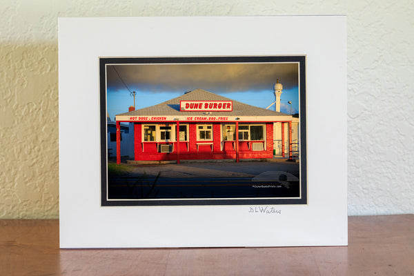 Nags Head morning at Dune Burger restrant on the Outer Banks, NC.