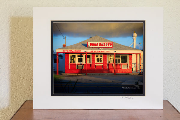 Nags Head morning at Dune Burger restrant on the Outer Banks, NC.