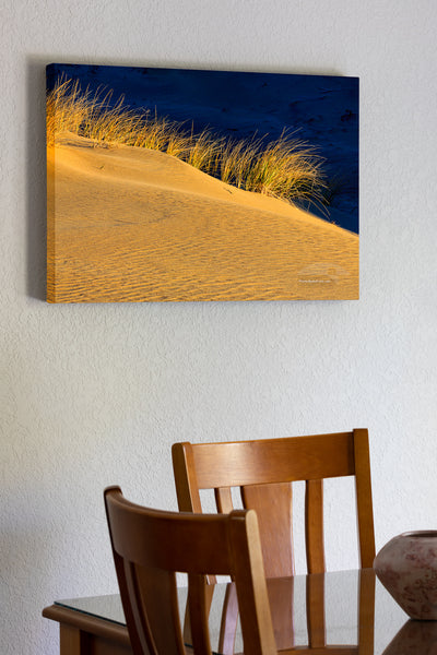 Sand dunes and dramatic clouds at Jockey's Ridge State Park  Nags Head NC. I Jockys Ridge is the largest sandune on the east coast.