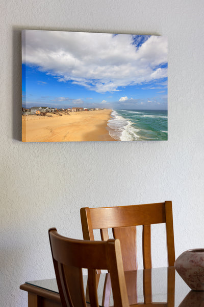 20"x30" x1.5" stretched canvas print hanging in the dining room of