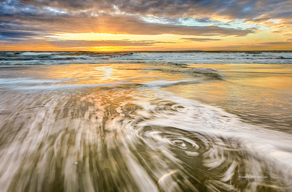Cloudy sunrise at Carova Beach on the northern Outer Banks.