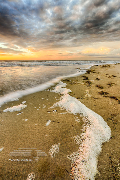 Cloudy sunrise at Carova Beach on the northern Outer Banks.