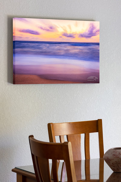 20"x30" x1.5" stretched canvas print hanging in the dining room of