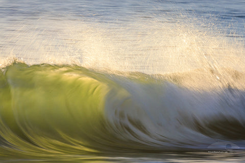 See through green surf on the Outer Banks of NC.