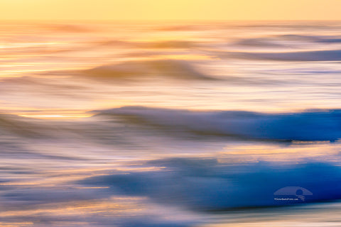 Kill Devil Hills morning surf impression on the Outer Banks of North Carolina.