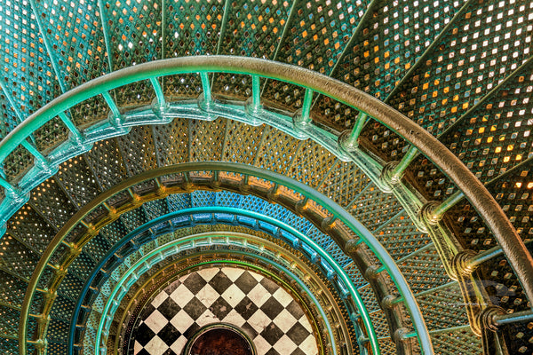 Spiral staircase in Currituck Beach  Lighthouse.