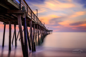 A long, 181 second, exposure of Avalon Fishing Pier on the Outer Banks, NC.